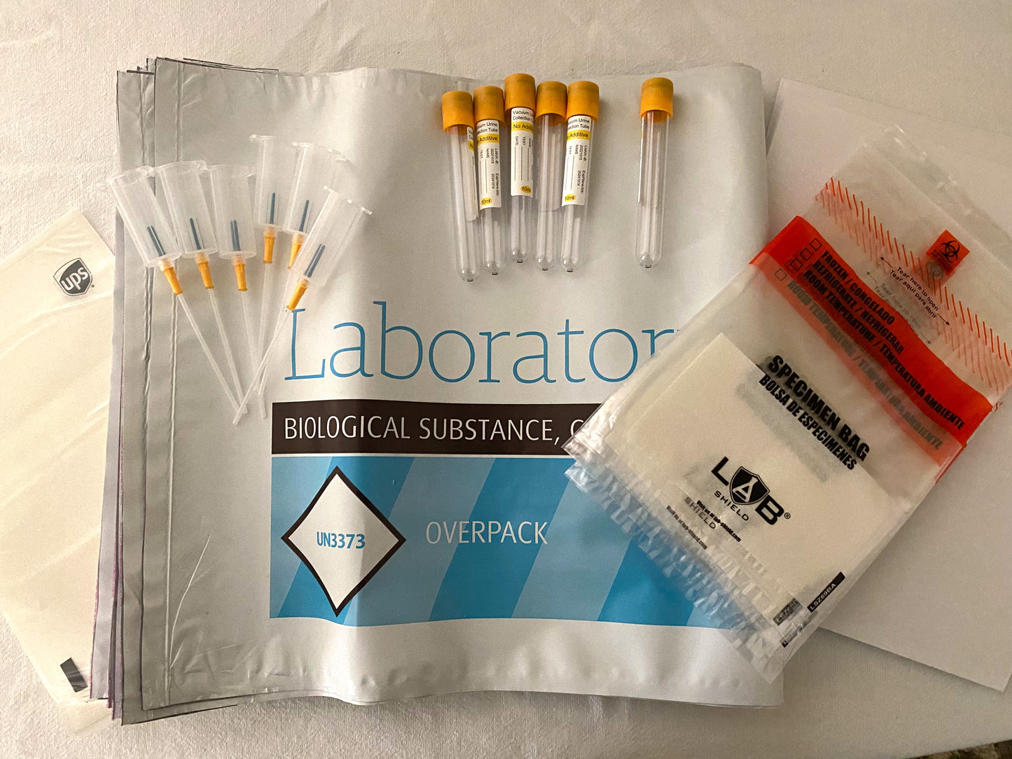 Confirmations Shipper Kit - Urine Collection Types x 2 or Oral or Shipping Only