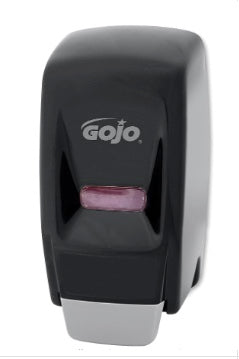 GOJO 800 Series Bag-in-Box Push-Style Lotion Soap Dispenser, Black, for 800 mL Lotion Soap Refills (Pack of 1)