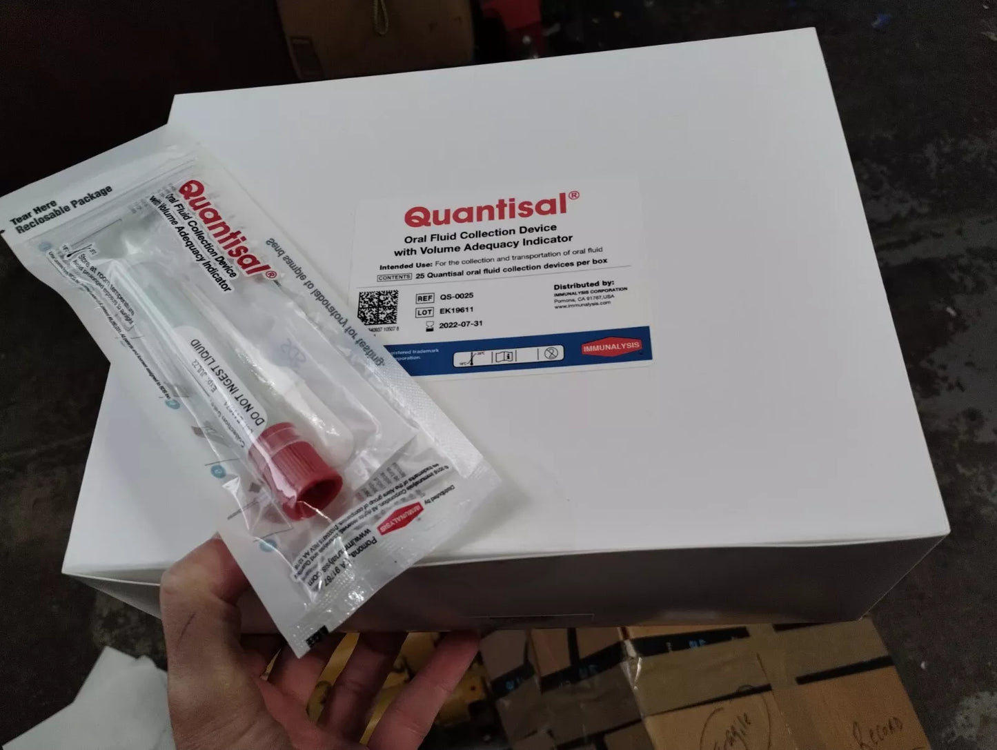 Confirmations Shipper Kit - Urine Collection Types x 2 or Oral or Shipping Only