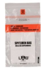 Specimen Bag, Bio, Zip w/Pouch&Pad, 6x9, Clear with Absorbent Pad, 1000/CS